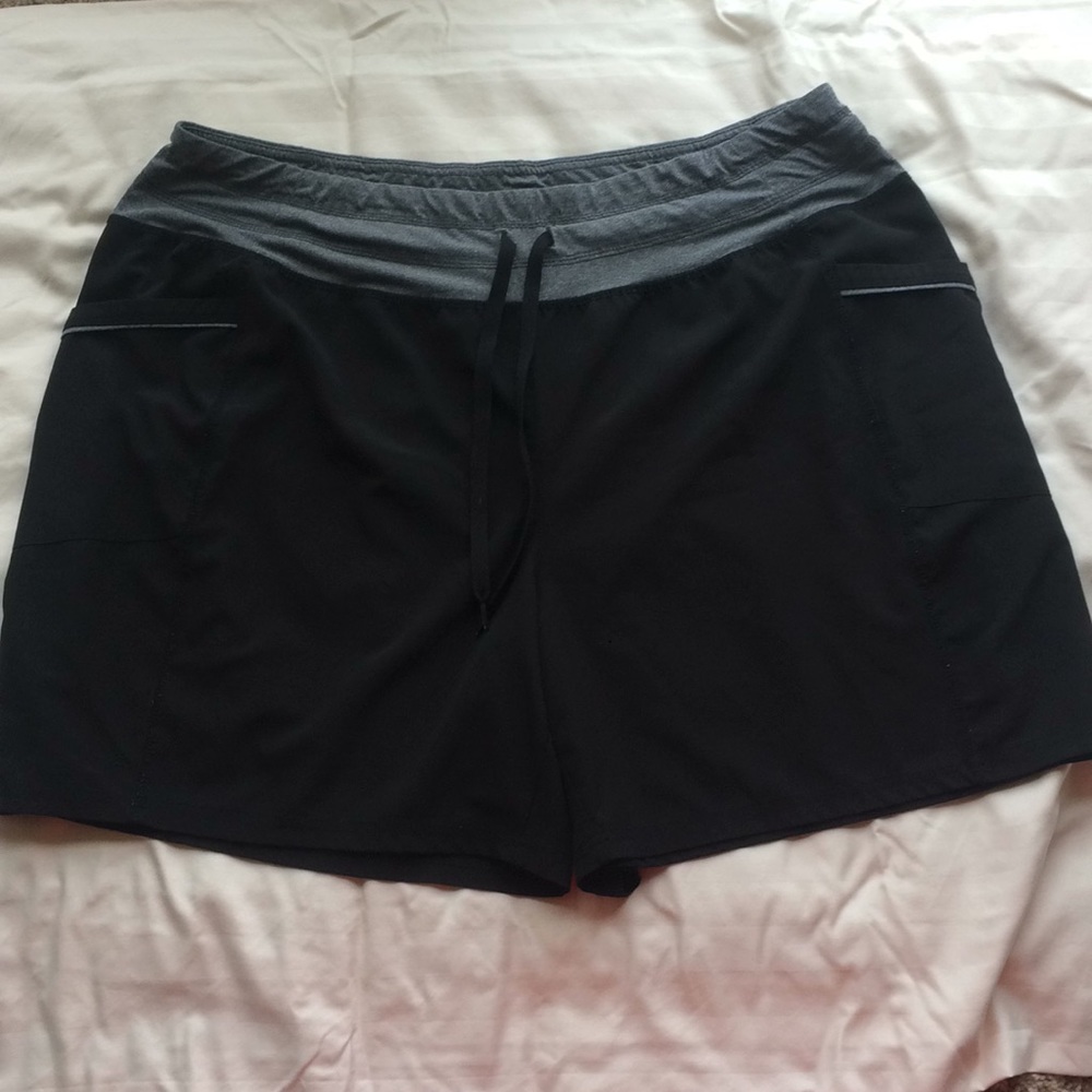 RBX Performance Black Shorts Plus Size 1x